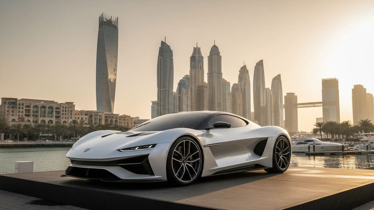Luxe auto huren in Dubai Marina