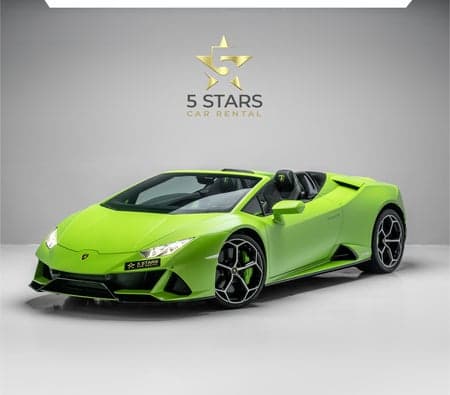 Lamborghini Huracan Evo Spyder 2024 huren in Dubai