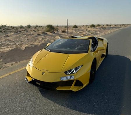 Lamborghini Huracan Evo Spyder 2024 huren in Dubai