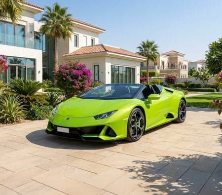 Lamborghini Huracan Evo Spyder 2024 huren in Dubai