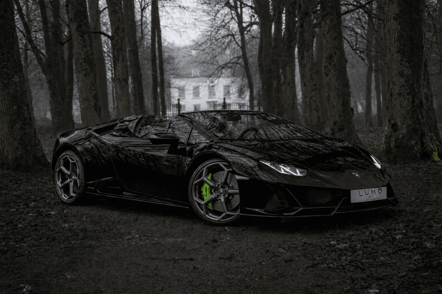 Lamborghini Huracán Evo Spyder zwart huren